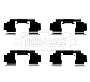 BORG & BECK Комплектующие, колодки дискового тормоза BBK1436